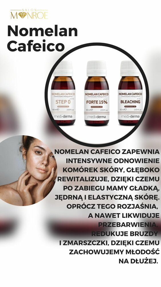 Portfolio usługi Nomelan Cafeico STRONG- peeling medyczny na prz...