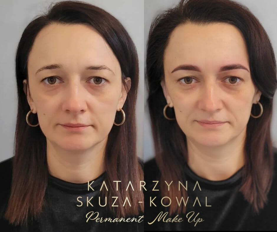 Portfolio usługi Makijaż permanentny brwi metodą pudrową