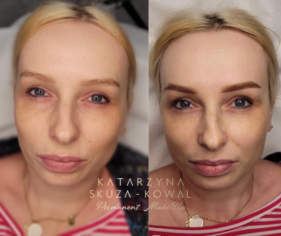 Portfolio usługi Makijaż permanentny brwi metodą pudrową