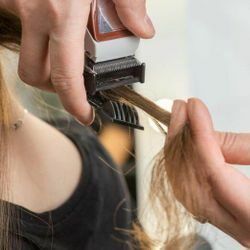 Portfolio usługi Polerowanie włosów + strzyżenie
