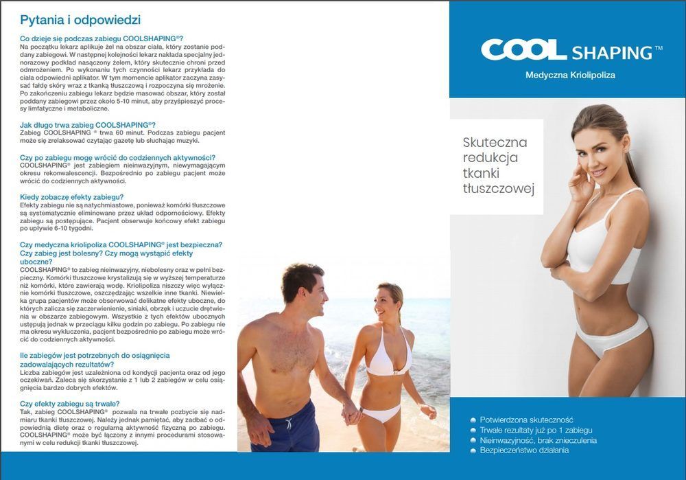 Portfolio usługi Kriolipoliza - Cool shaping- 1 głowica
