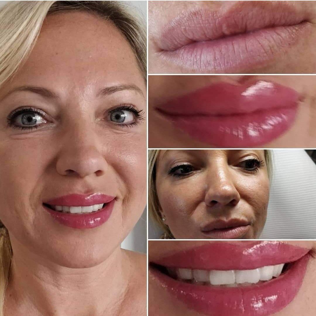 Portfolio usługi Makijaż permanentny usta nano lips