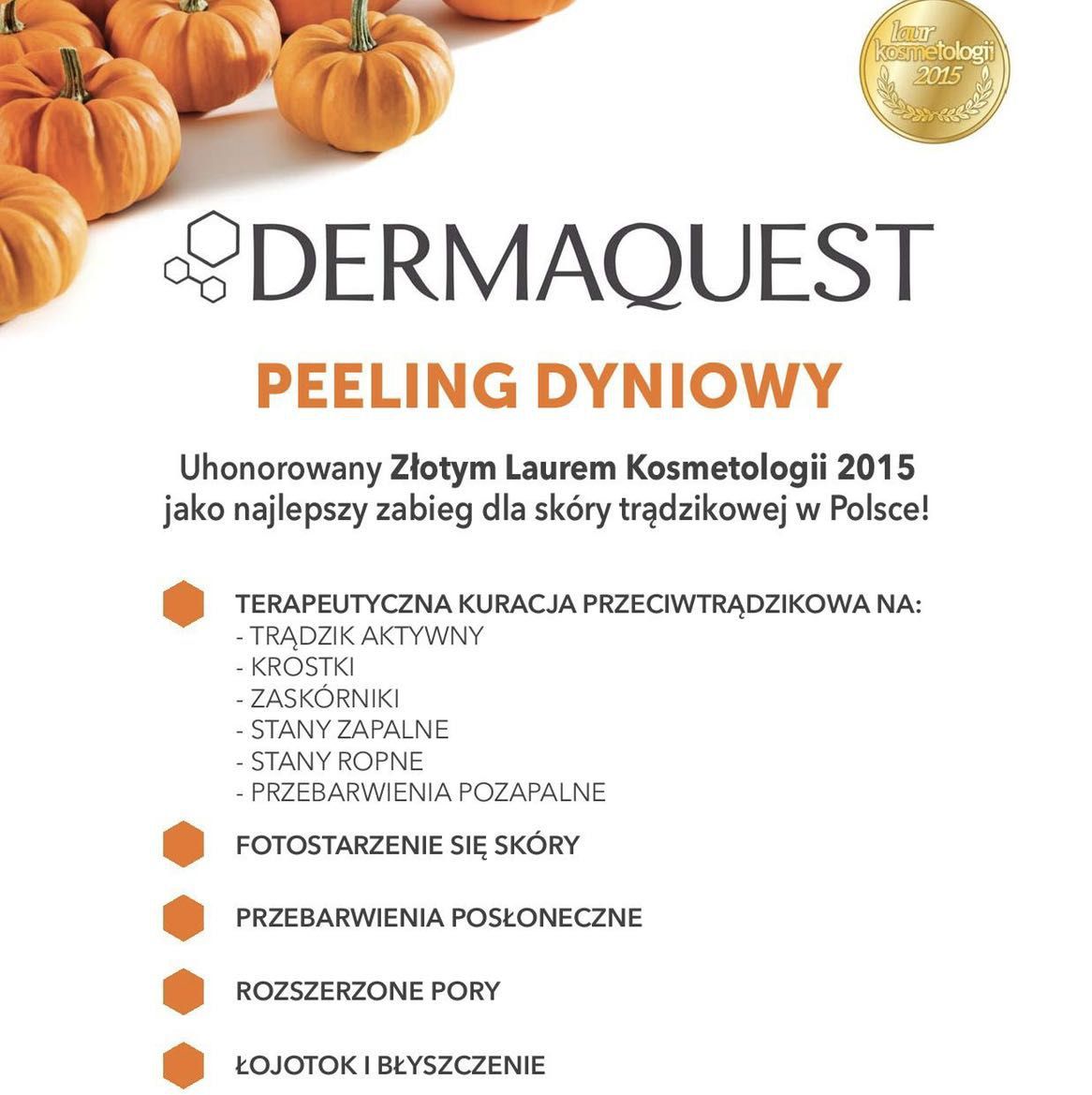 Portfolio usługi Peeling Dyniowy Dermaquest