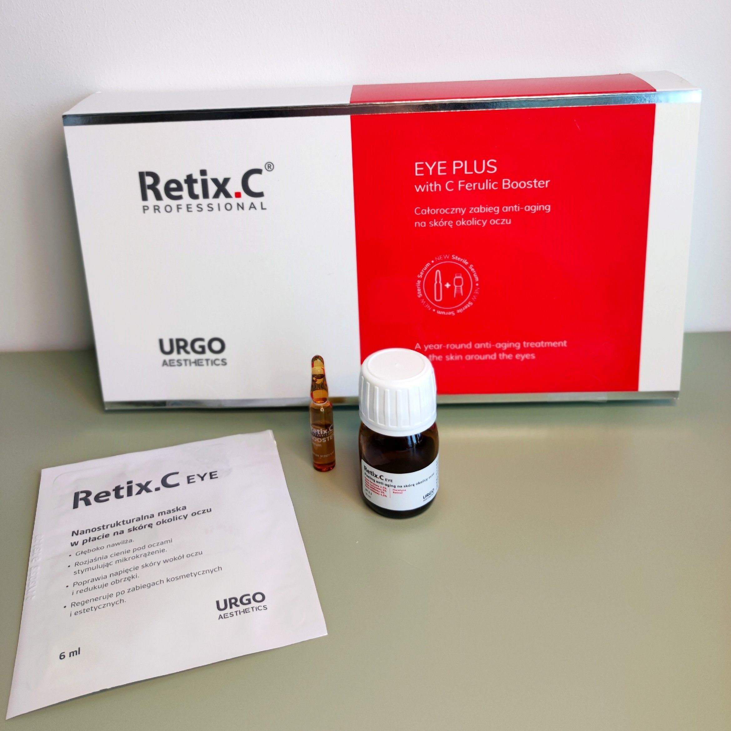Portfolio usługi RetixC Eye (peeling, mikronakłuwanie, maska)