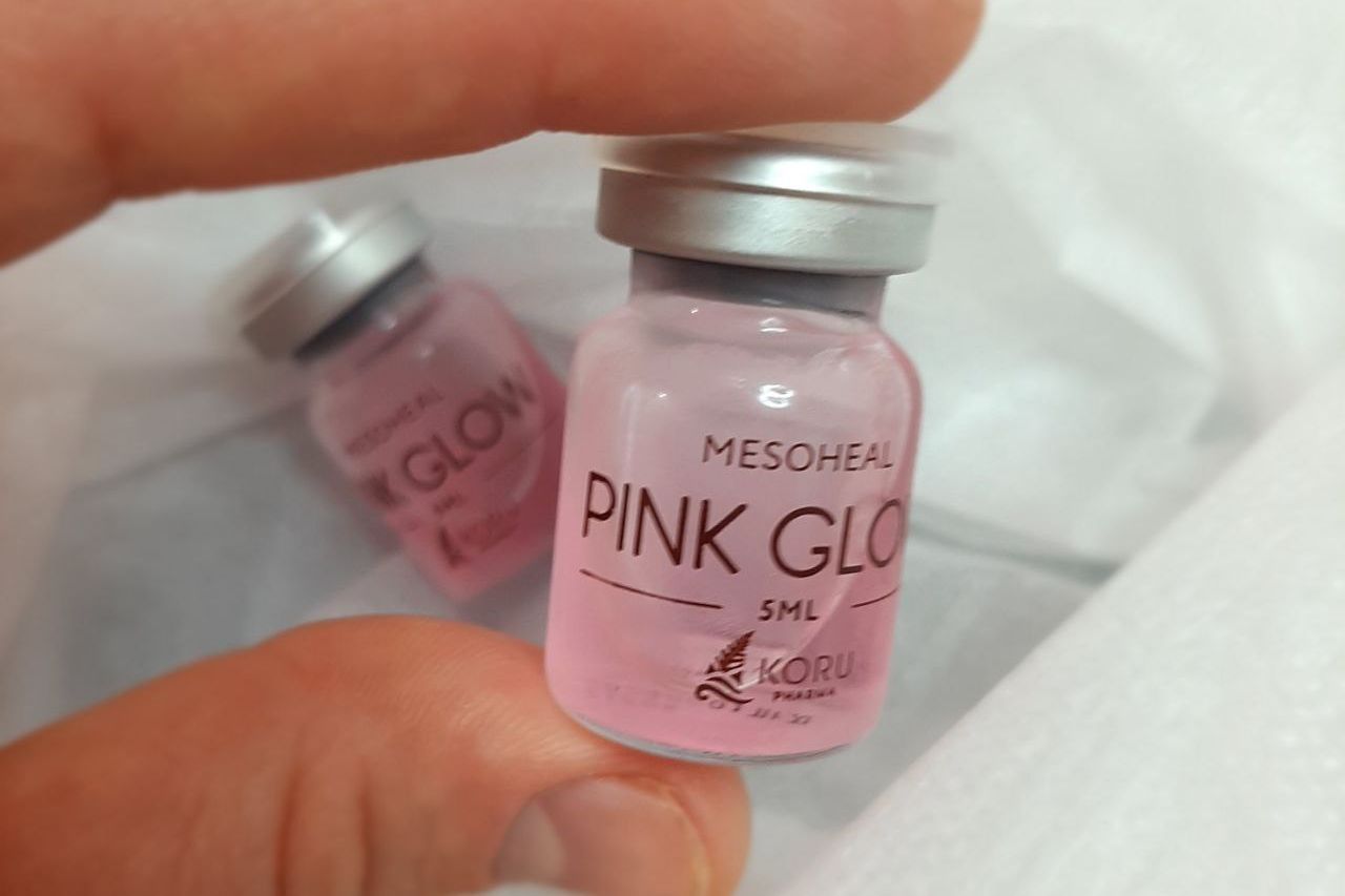 Portfolio usługi Mezoterapia igłowa z Pink Glow twarz- 5 ml.