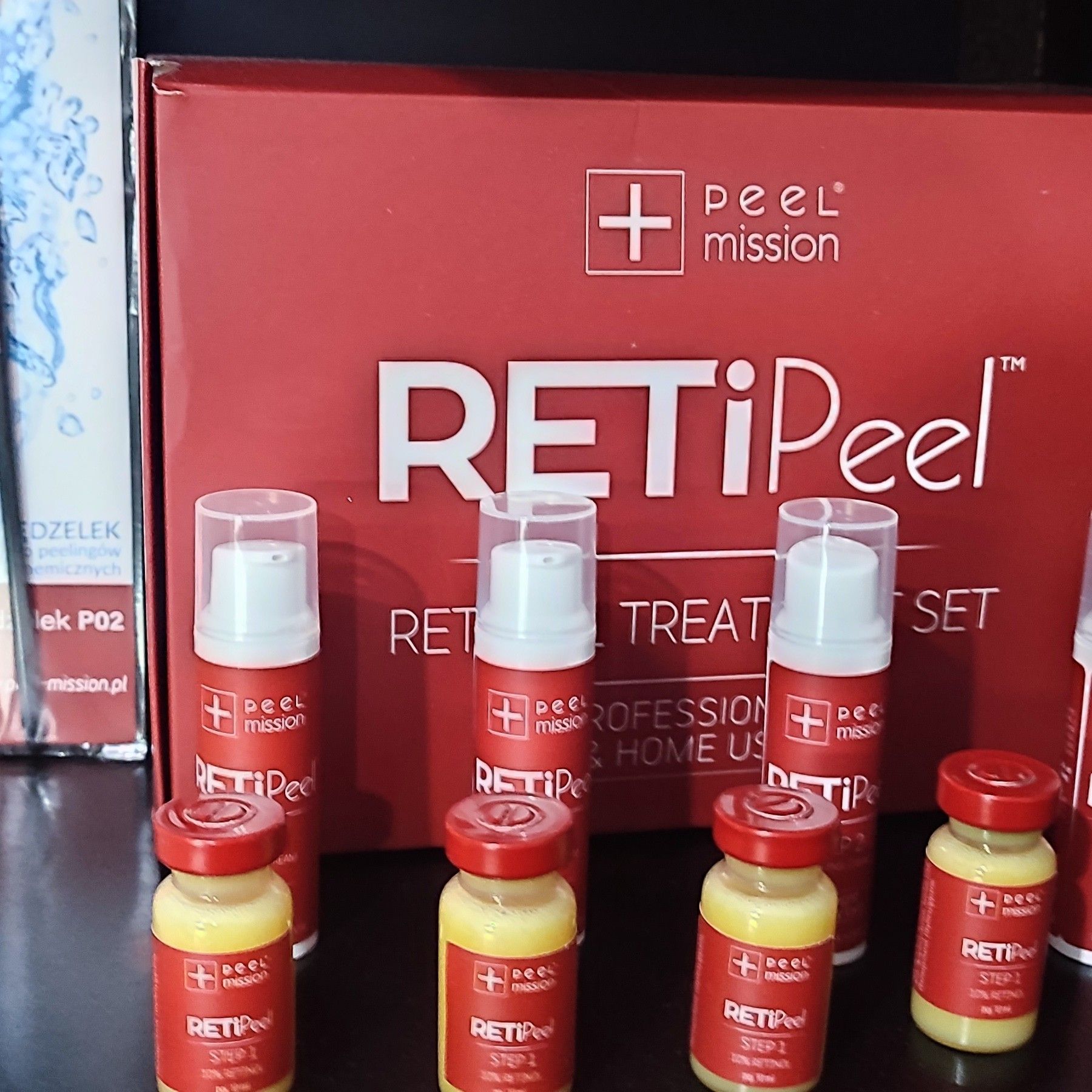 Portfolio usługi Retinol 10% Peel Mission