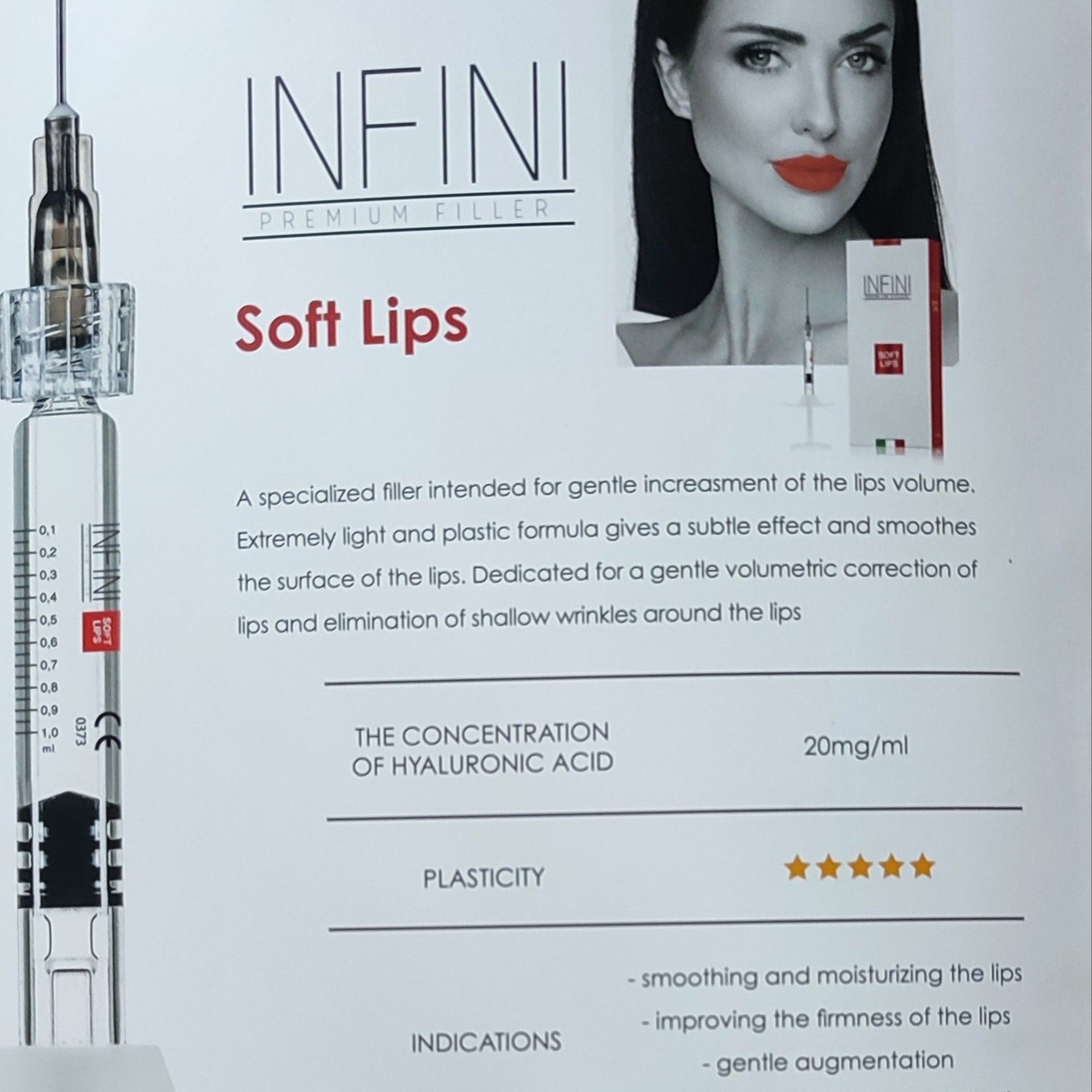 Portfolio usługi Wypełnienie Ust Infini Soft Lips