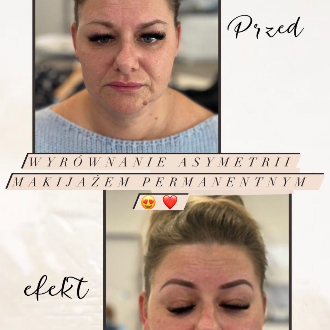 Portfolio usługi ⭐️ Makijaż permanentny BRWI  + dopigmentowanie