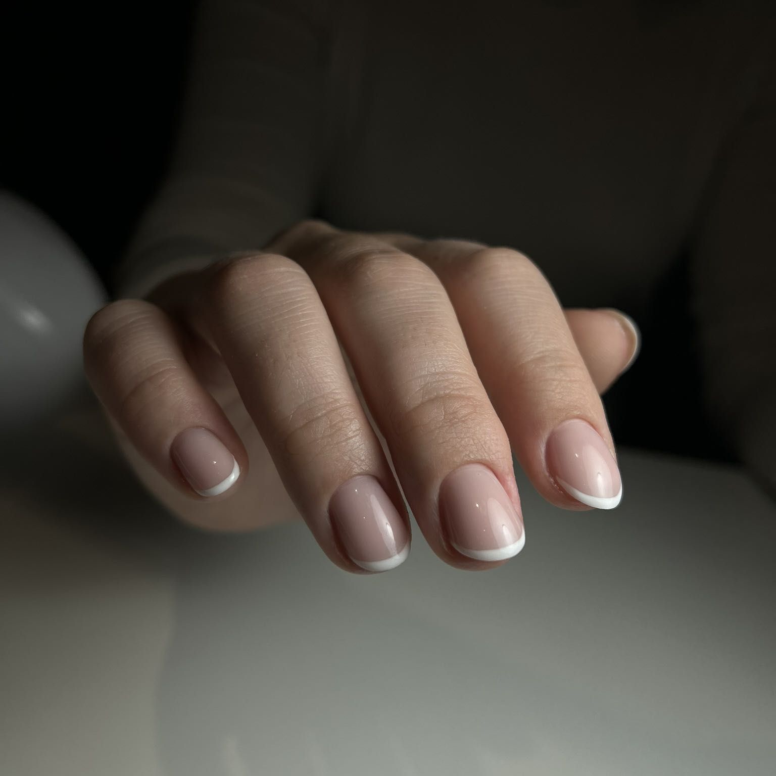 Portfolio usługi Manicure hybrydowy + french manicure