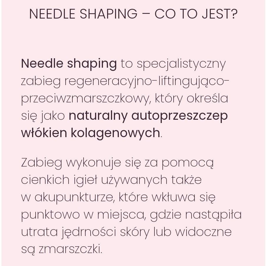 Portfolio usługi Needle Shaping 04. 23-27