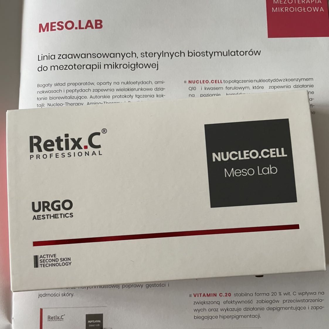 Portfolio usługi Mezoterapia mikroigłowa NUCLEO.CELL