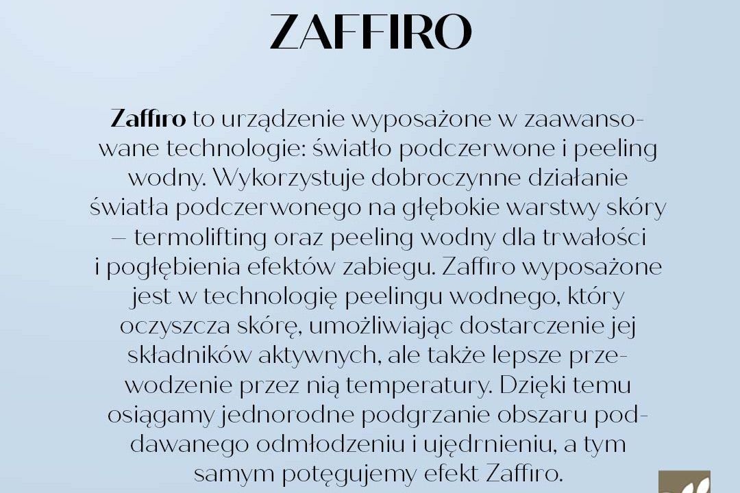 Portfolio usługi Termolifting ZAFFIRO „Sekret Gwiazd”