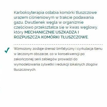 Portfolio usługi Karboksyterapia JULIE - Uda + Pośladki