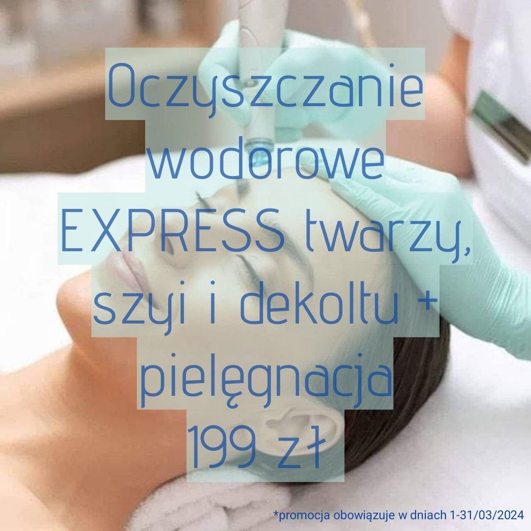 Portfolio usługi Oczyszczanie Wodorowe EXPRESS Twarz+Szyja+dekolt