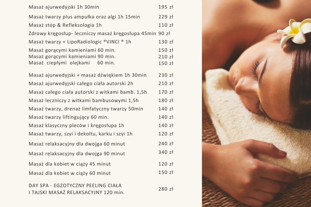 Portfolio usługi Masaż ajurwedyjski całego ciała autorski do wyboru