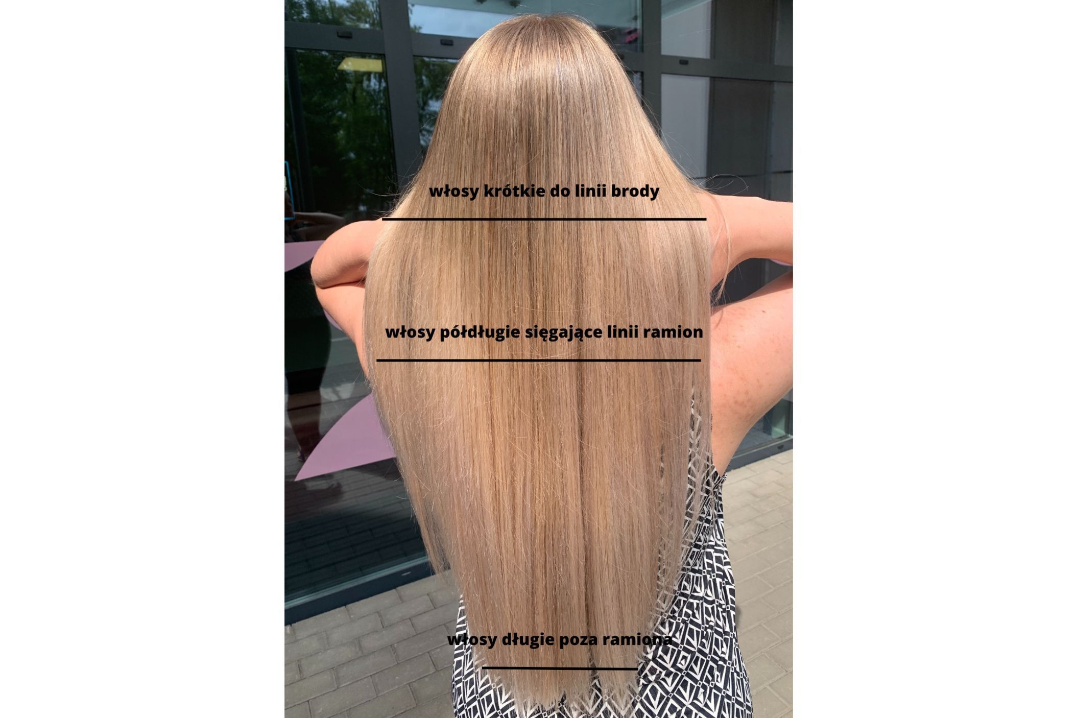 Portfolio usługi Dekoloryzacja + modelowanie włosy półdługie