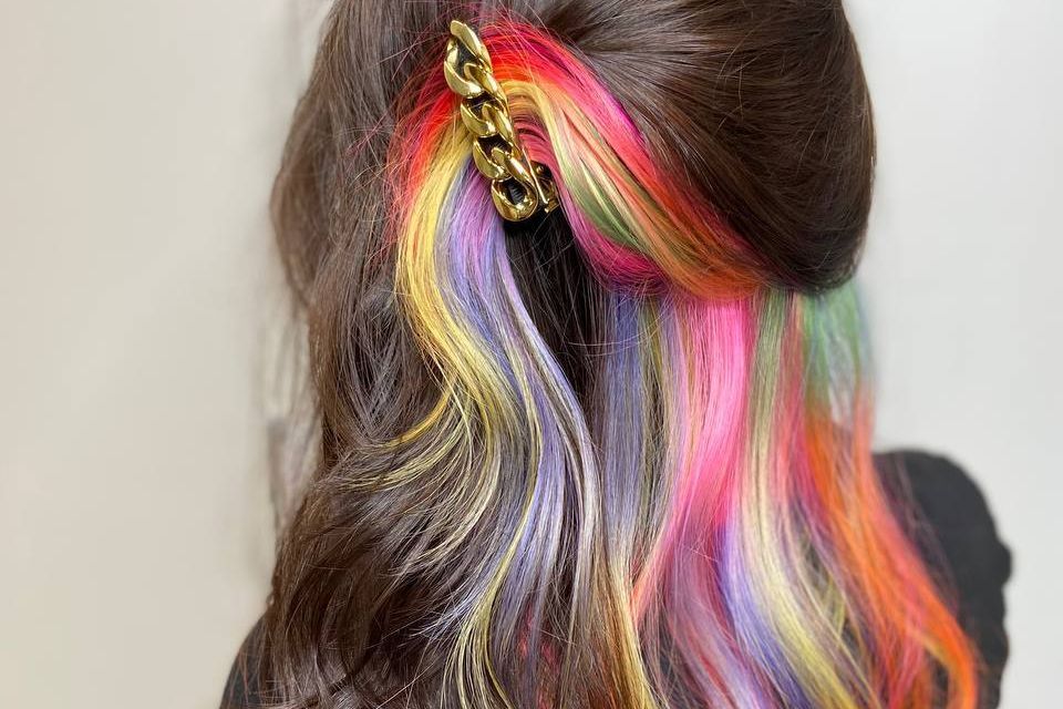 Portfolio usługi Kolorowe farbowanie włosów 3 dł:25–35cm