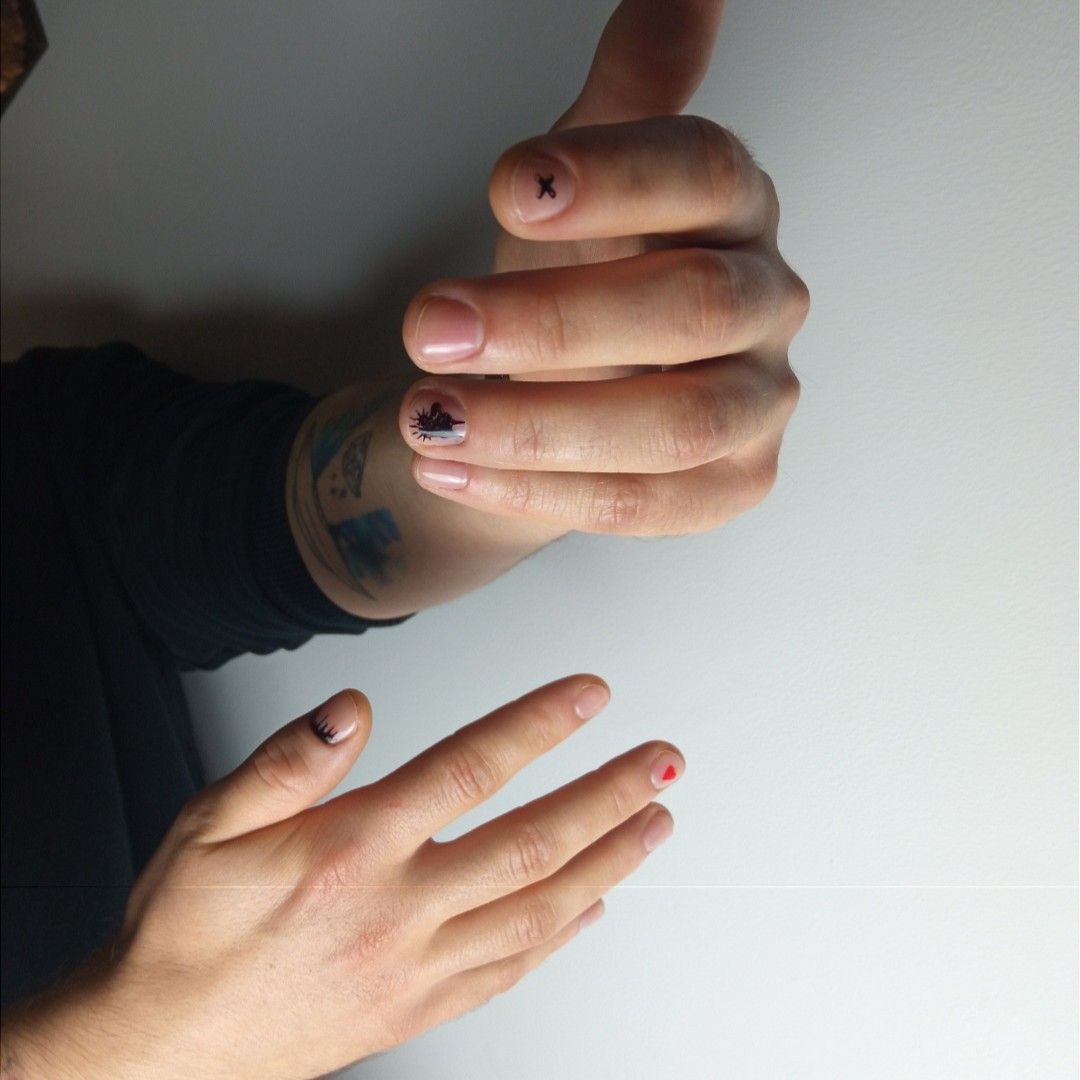 Portfolio usługi Manicure męski+ nail art