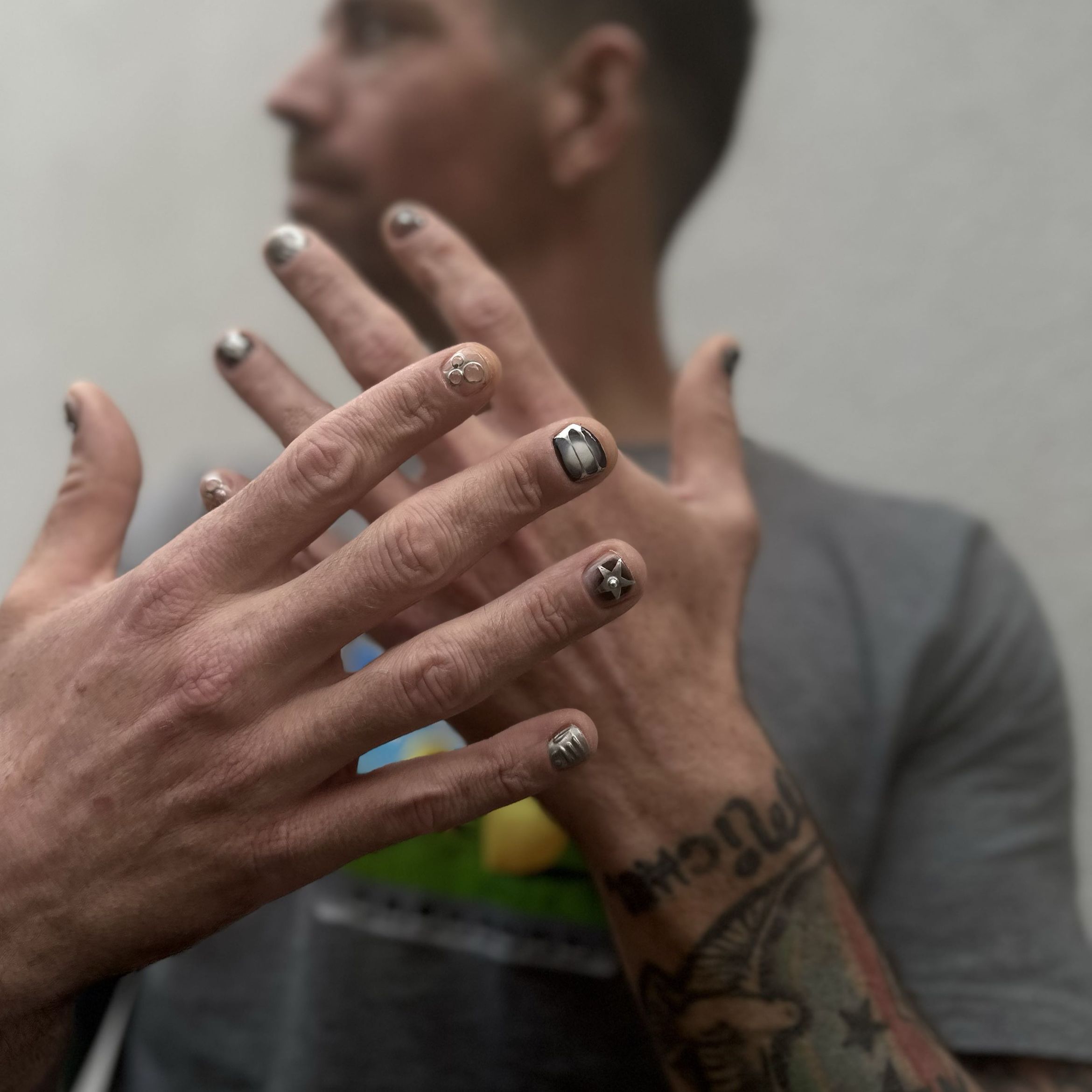 Portfolio usługi Manicure męski+ nail art