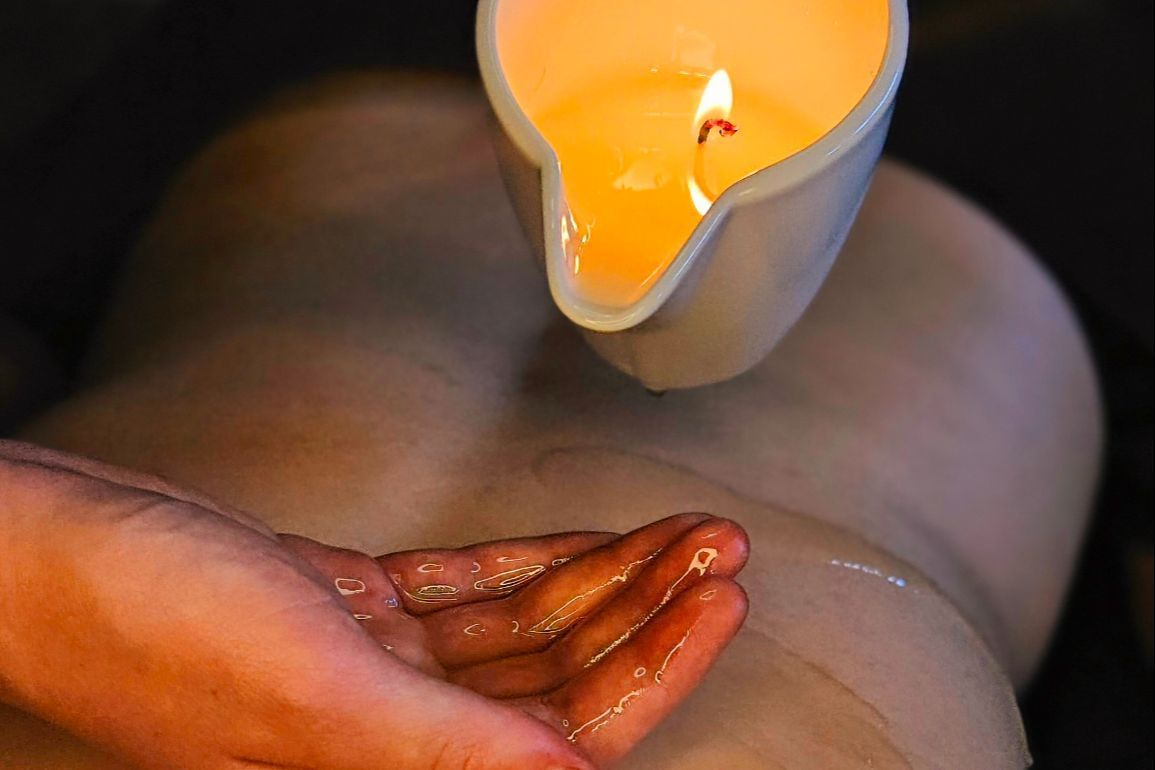Portfolio usługi Masaż relaksacyjny świecą