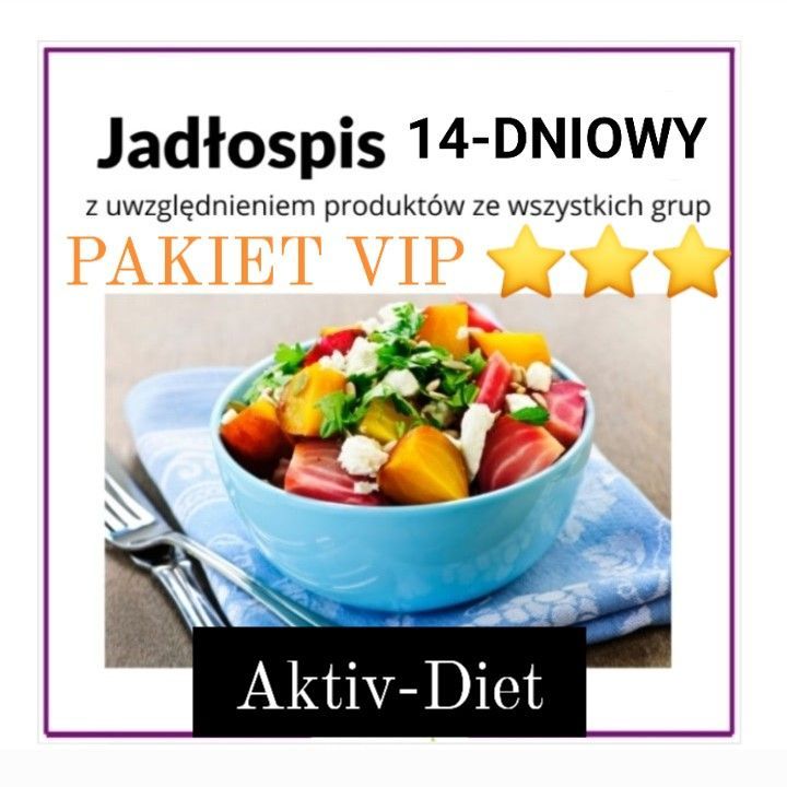 Portfolio usługi Dieta Odchudzająca- PAKIET 1 MIESIĘCZNY VIP