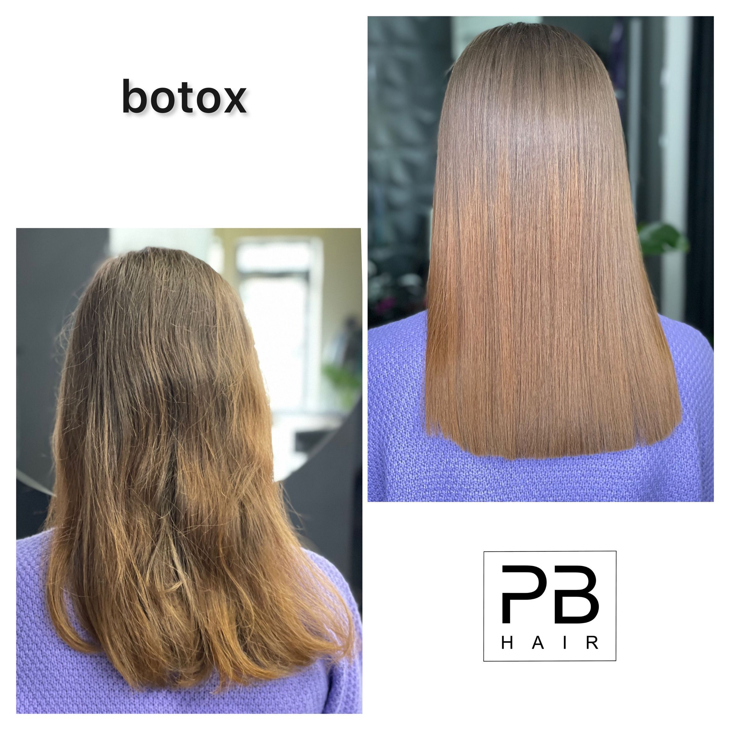 Portfolio usługi botox na gorąco ( włosy pół długie  )