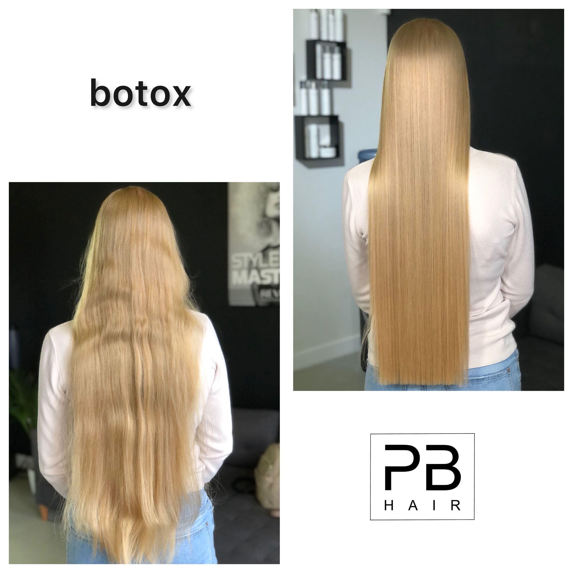Portfolio usługi botox na gorąco ( włosy b. długie )