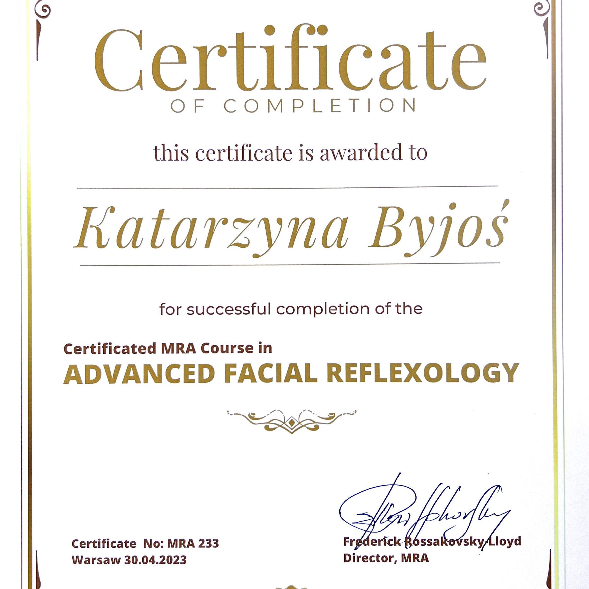 Portfolio usługi Refleksologia twarzy