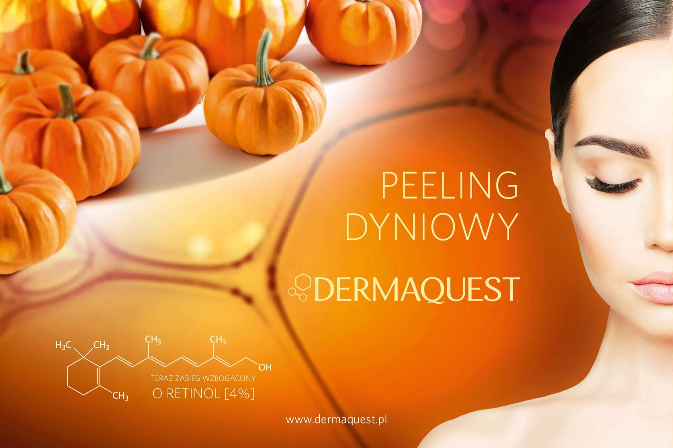 Portfolio usługi Peeling dyniowy Dermaquest twarz-szyja-dekolt/plec