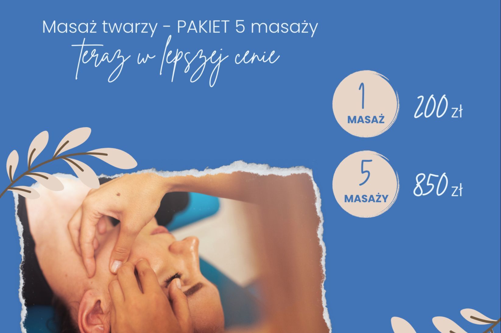 Portfolio usługi Masaż twarzy KOBIDO - pakiet 5 masaży