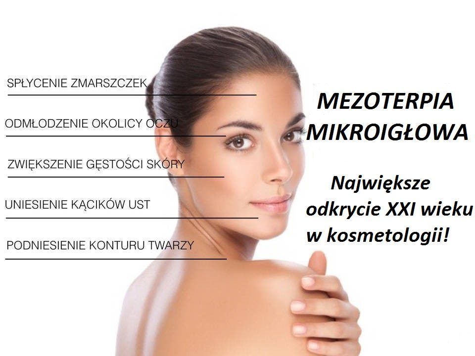 Portfolio usługi Mezoterapia mikroigłowa twarz + szyja + dekolt/...