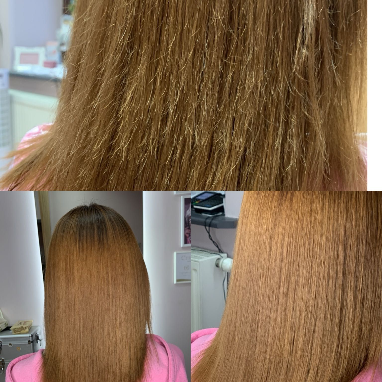 Portfolio usługi Keratyna/Botoks na włosy - włosy gęste