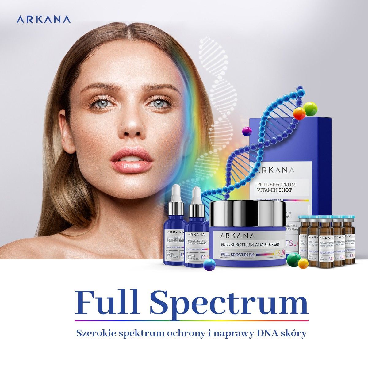Portfolio usługi 🌈Nowość! Full Spectrum - ochrona DNA skóry