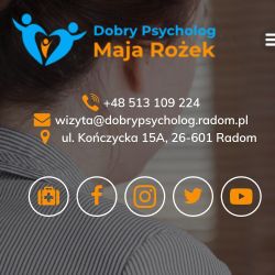 Dobry Psycholog Maja Rożek, Kończycka 15A, 26-601, Radom