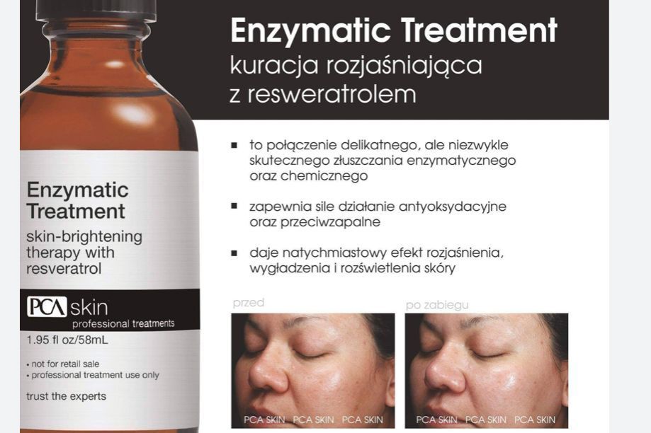 Portfolio usługi PCA Skin - Enzymatic Treatment