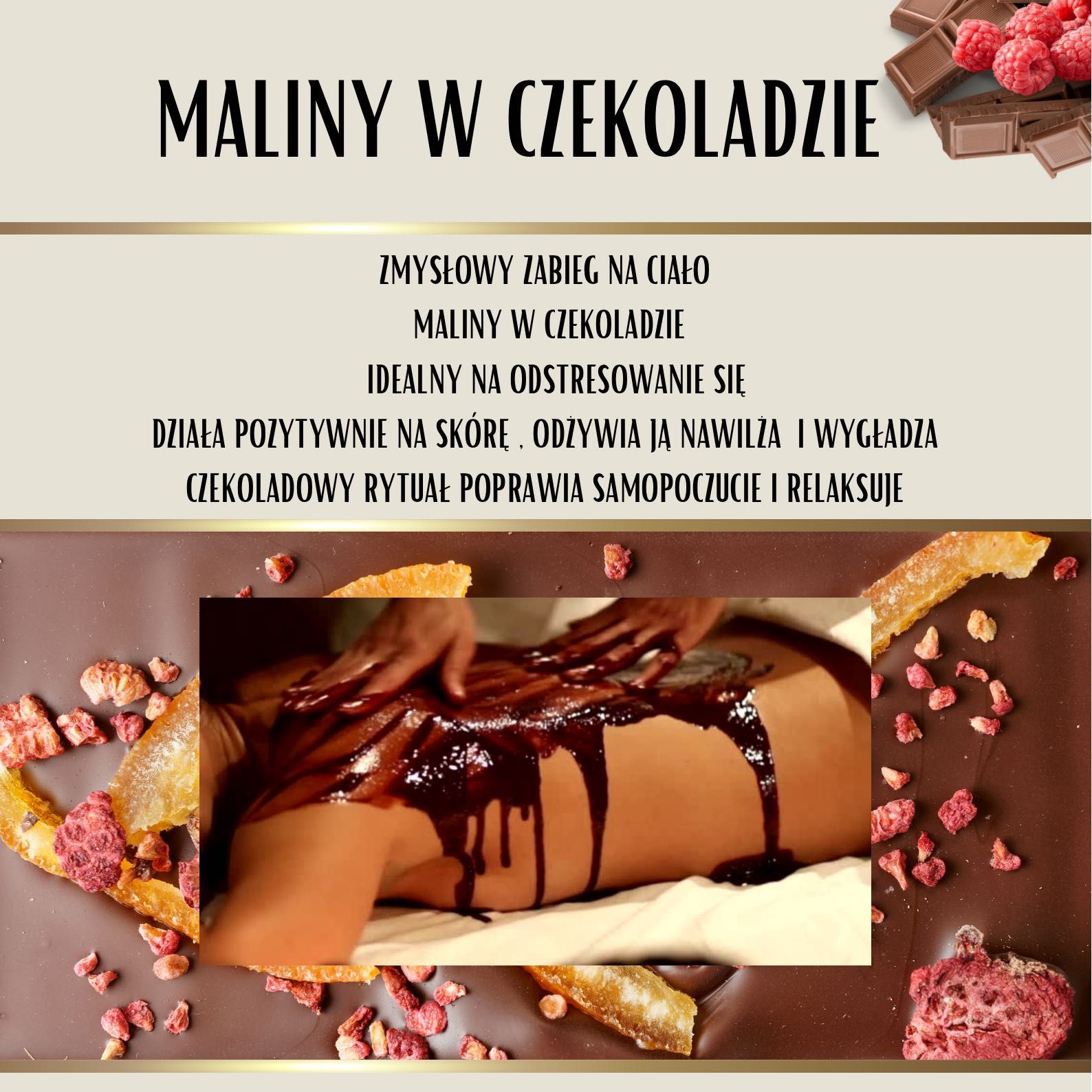 Portfolio usługi Maliny w czekoladzie