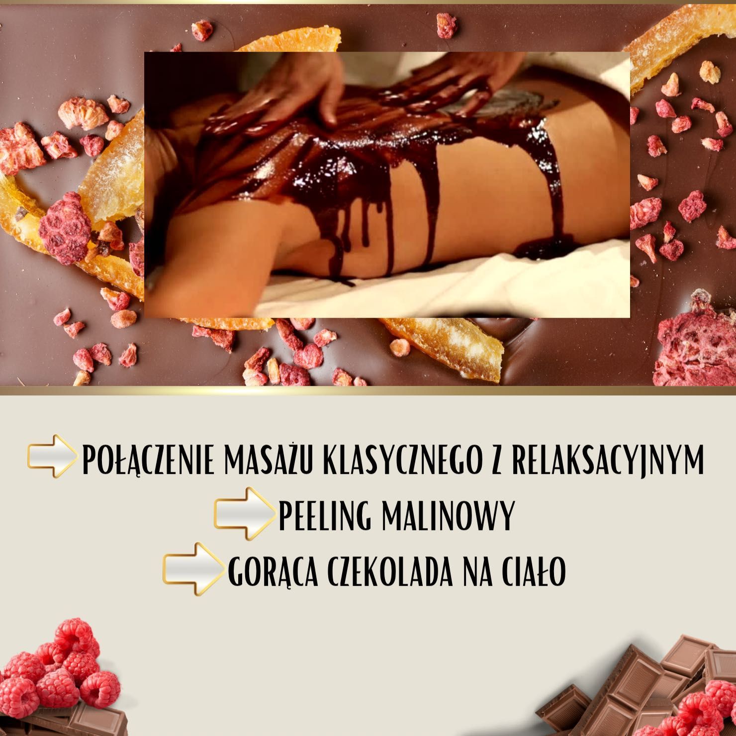Portfolio usługi Maliny w czekoladzie
