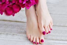 Portfolio usługi Malowanie hybrydowe paznokci u stóp