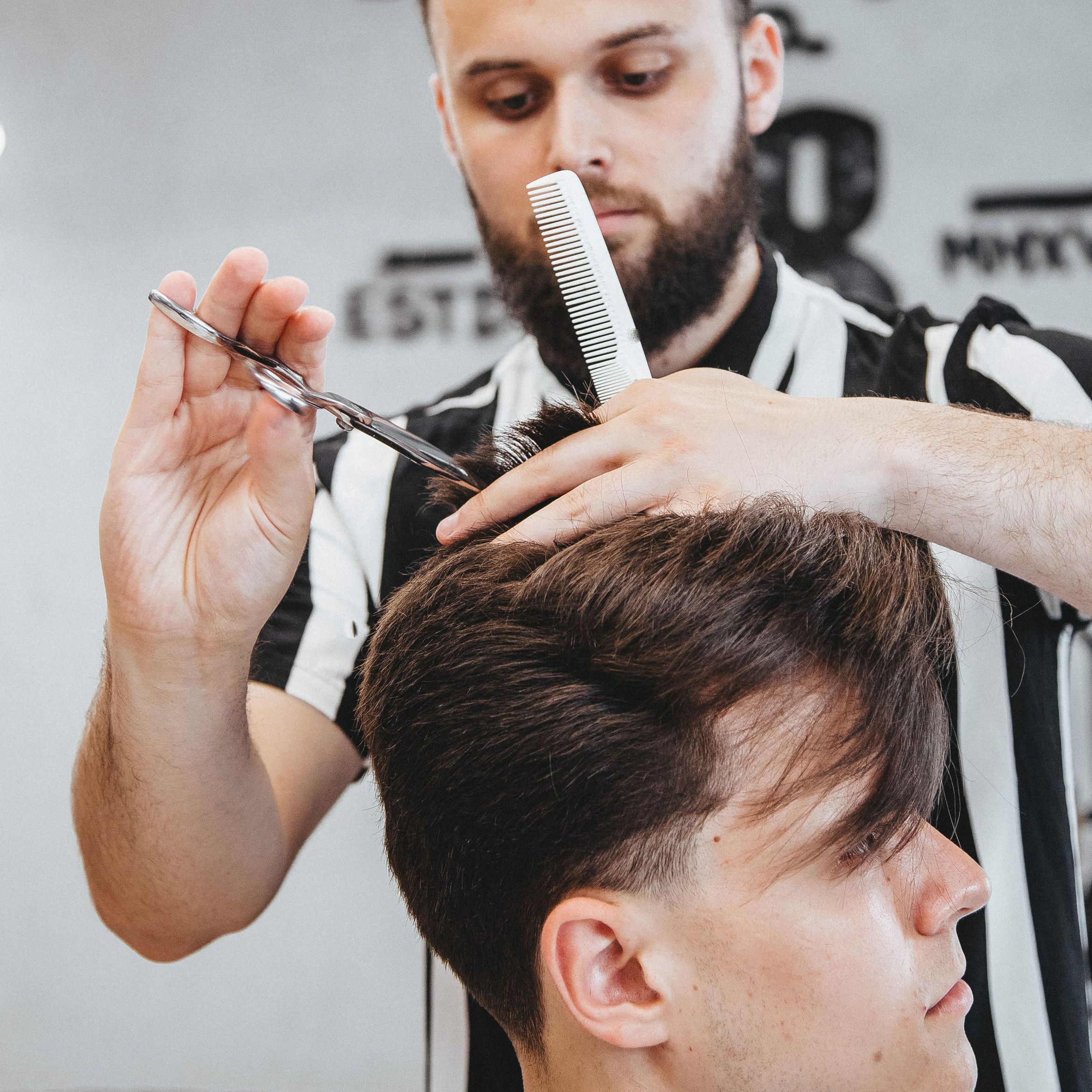Portfolio usługi Strzyżenie / Haircut / Мужская стрижка