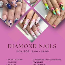 Diamond nails, Ul. światowida 102 róg ćmielowskiej, Pawilon 57 ( bazarek), 03-144, Warszawa, Białołęka