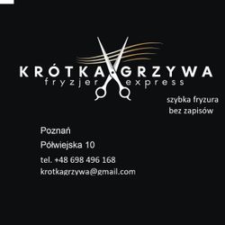 Krótka Grzywa - fryzjer express Poznań Półwiejska 10, Półwiejska 10, 61-885, Poznań, Stare Miasto