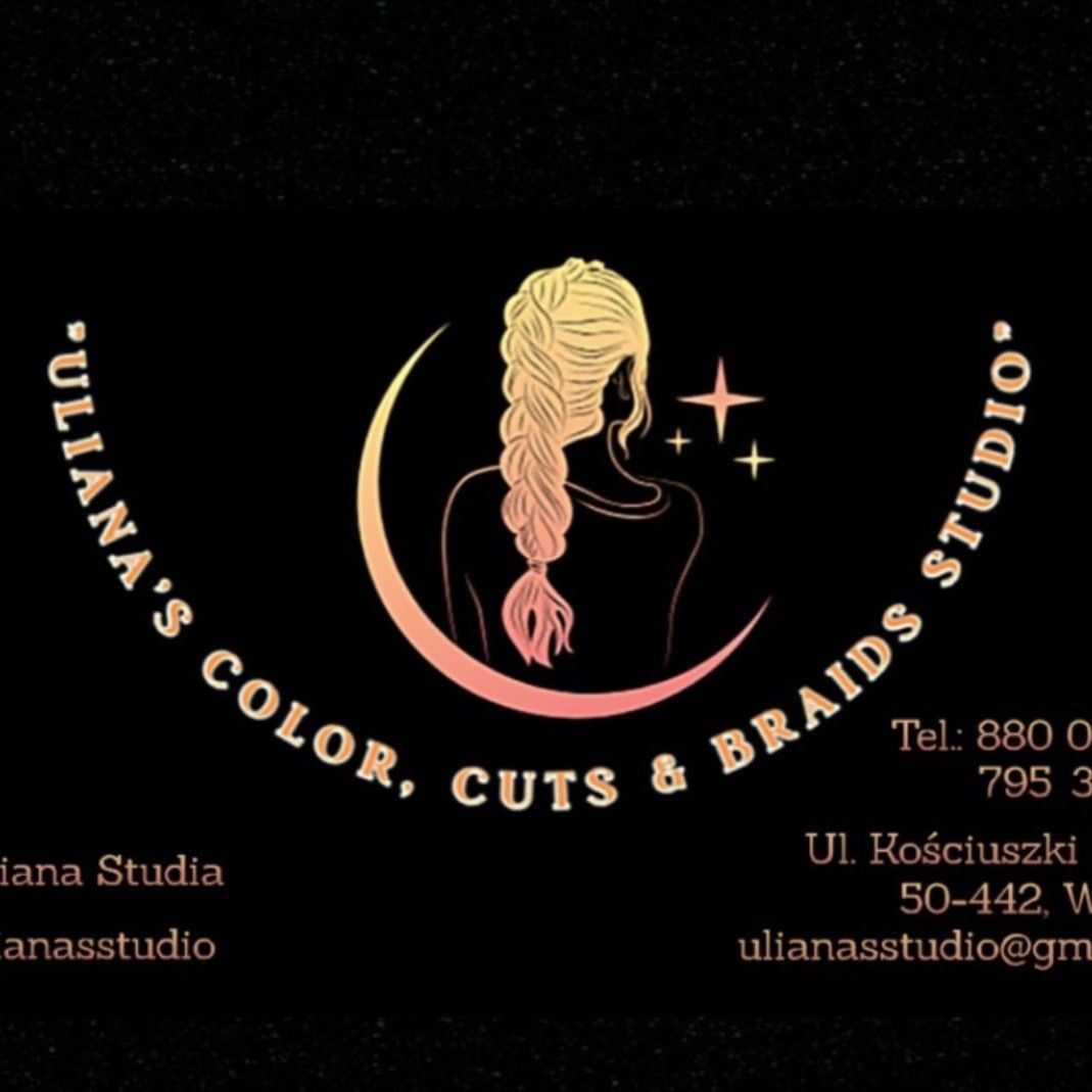 Uliana's Color, Cuts & Braids Studio, ul.Tadeusza Kościuzski 115, 2u, 50-441, Wrocław, Krzyki