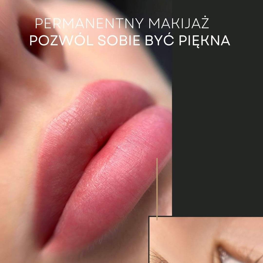 Portfolio usługi Makijaż Permanentny ust z efektem pomadki