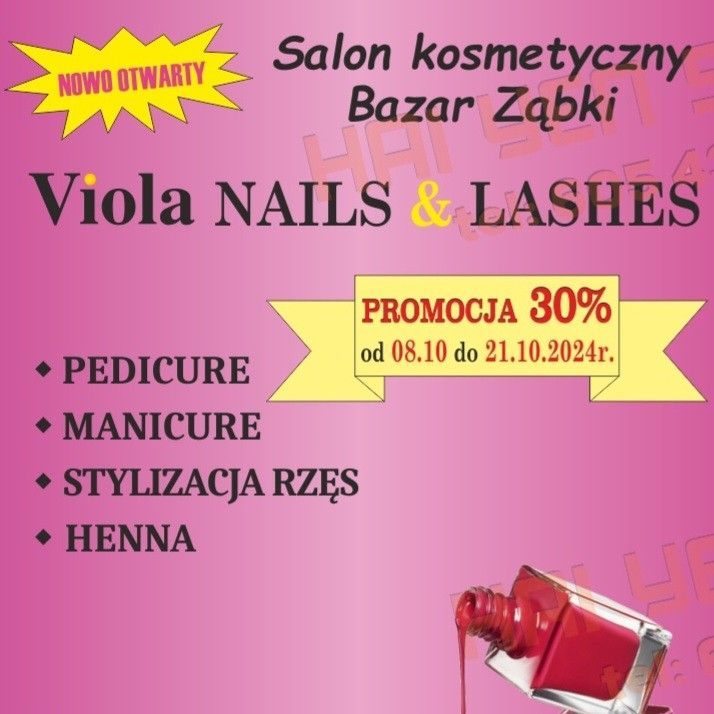 VIOLA NAILS & LASHES Ząbki, Targowa 6, Pawilon 21-33, 05-091, Ząbki