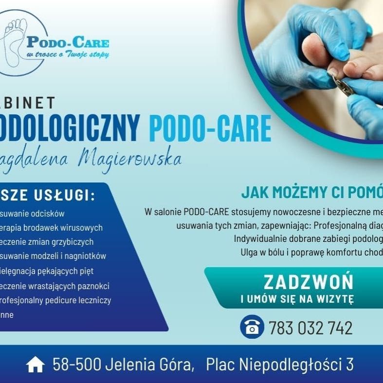 PODO-CARE Magdalena Magierowska, plac Niepodległości 3, LU, 58-500, Jelenia Góra