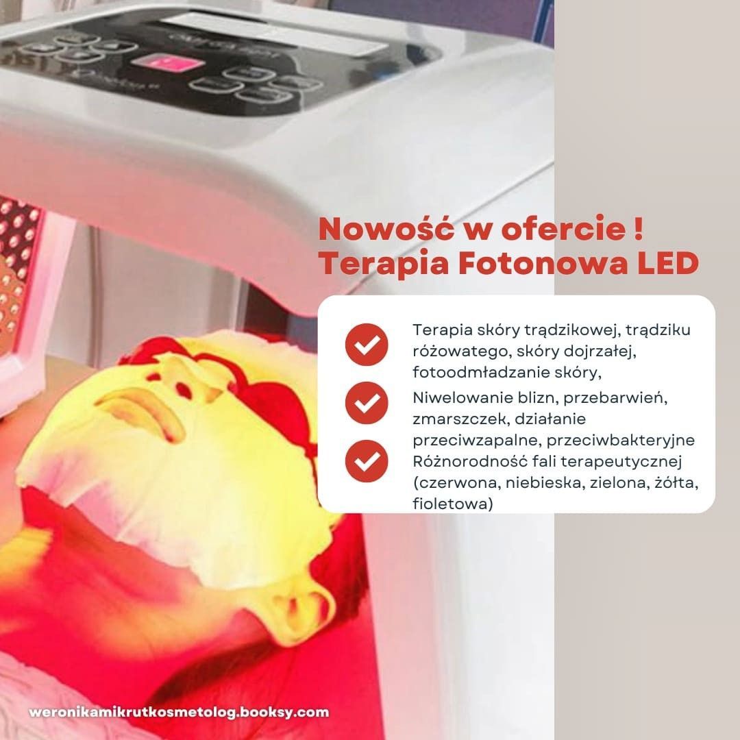 Portfolio usługi Oczyszczanie Terapia Fotonowa LED