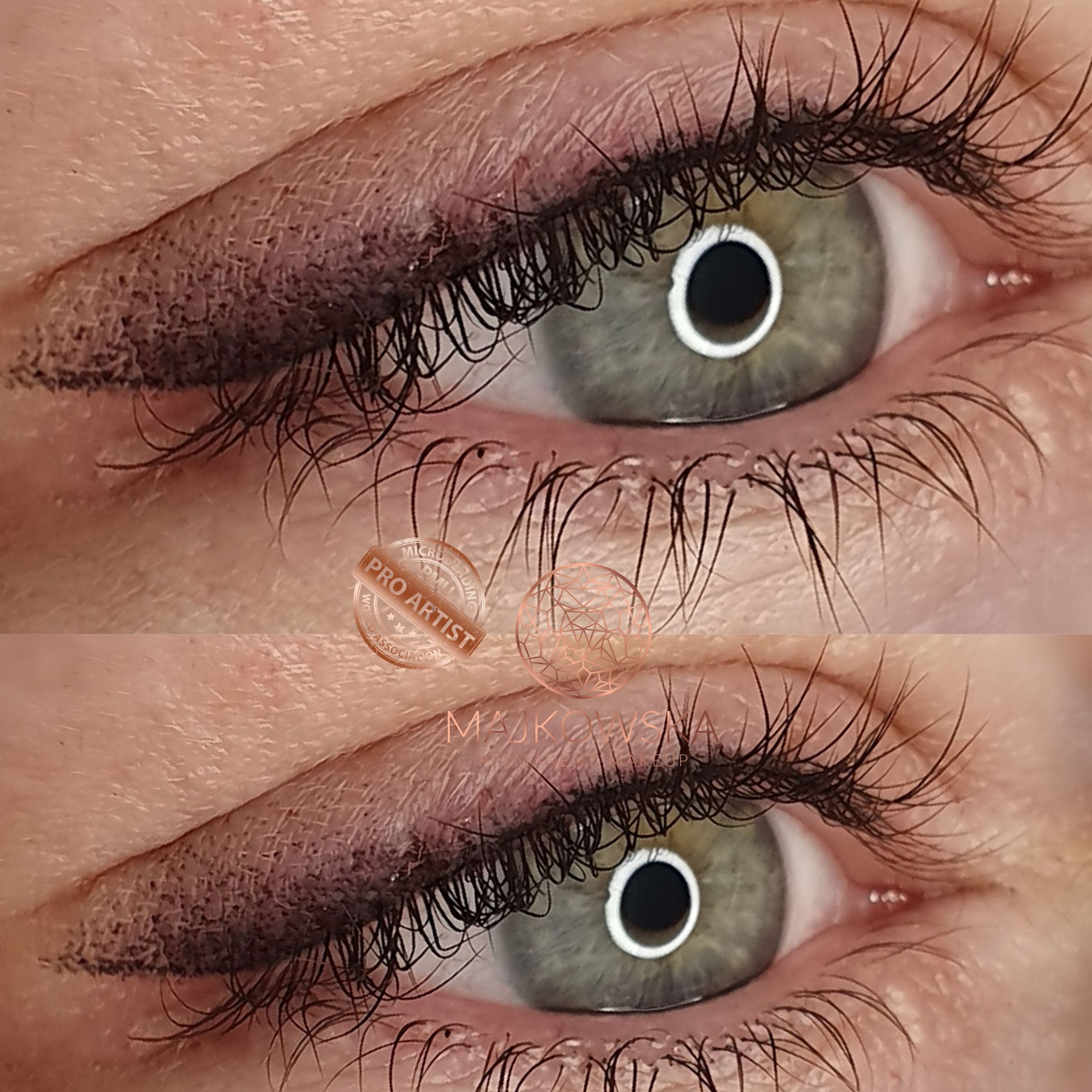 Portfolio usługi Makijaż permanentny oczu Shaded Eyeliner