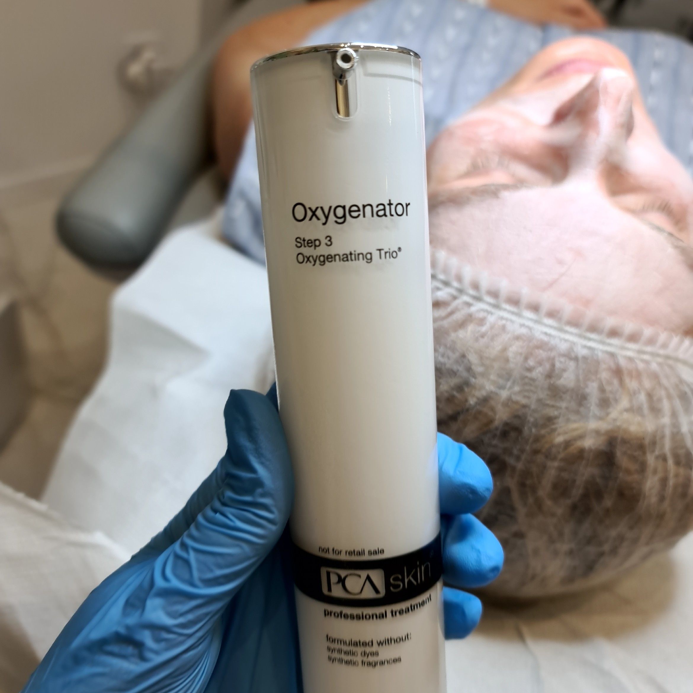 Portfolio usługi Oxygenating Trio - laboratorium Pca Skin