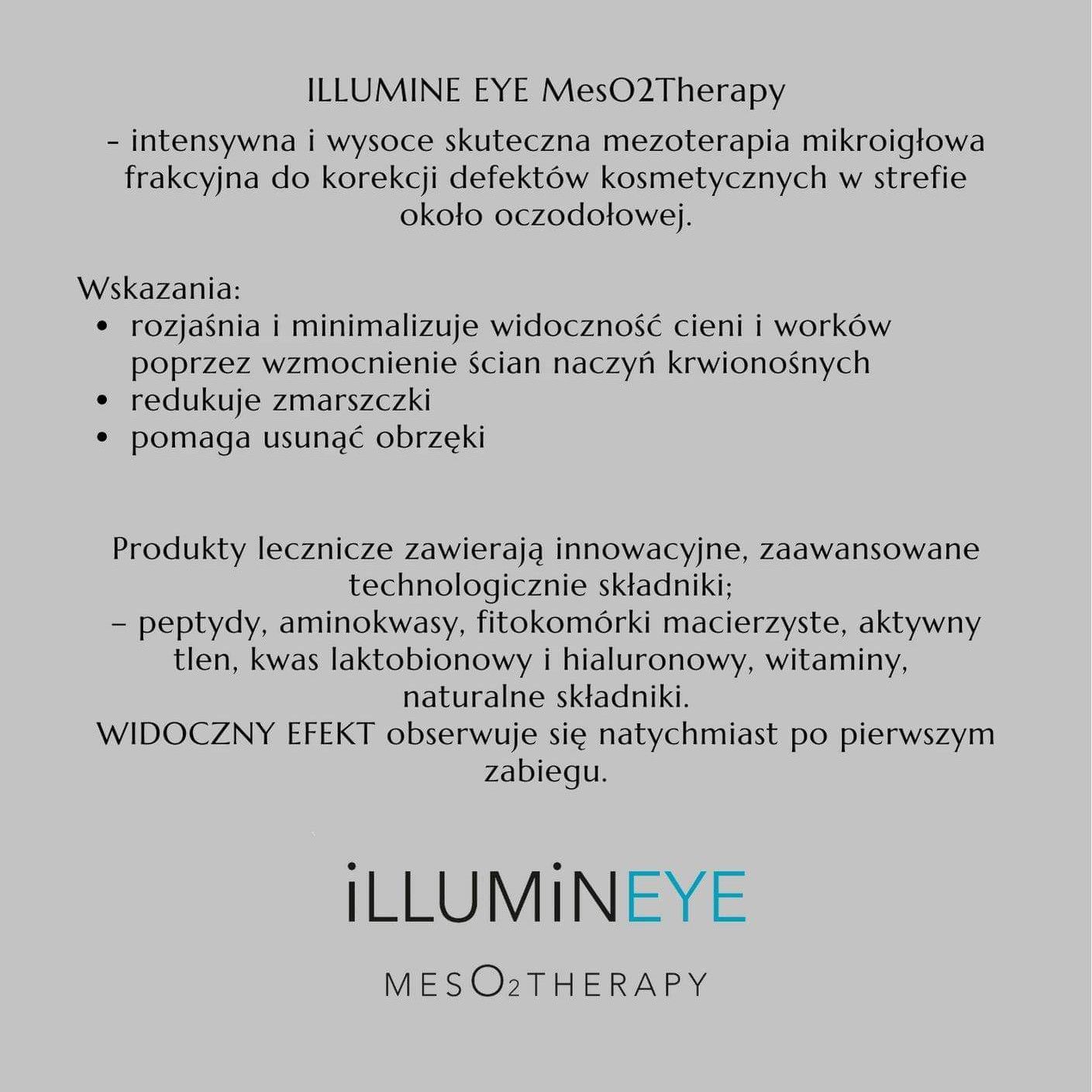 Portfolio usługi Ilumine Eye Mezotherapy