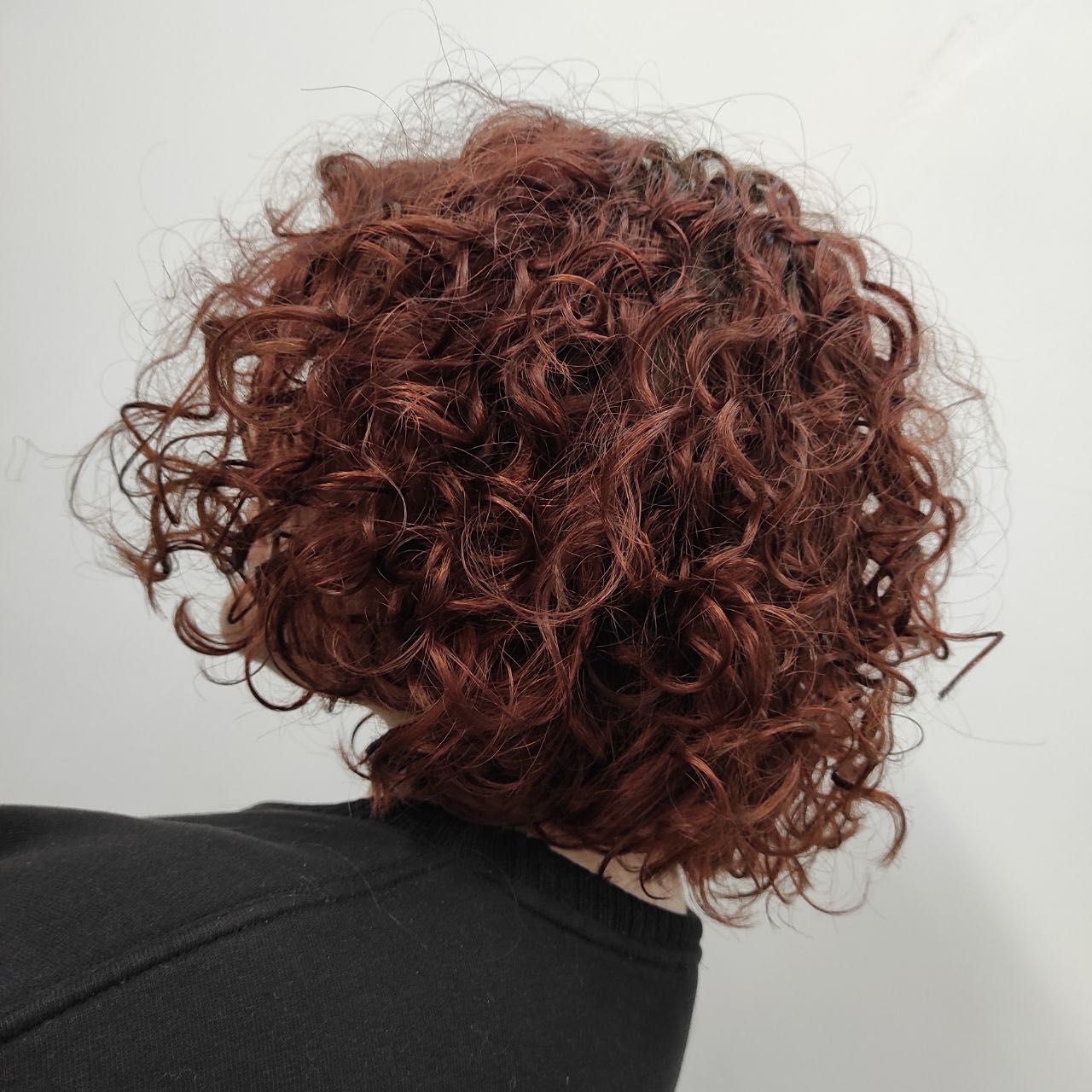 Portfolio usługi Trwała ondulacja włosy krótkie Concept/Sinergy